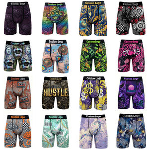 Calzoncillos Boxer para Hombre de Marca Privada al por Mayor, Elegantes, con Estampado Digital de Escorpión Cibernético, Alta Elasticidad, Secado Rápido, Viscosa - Product Image 2