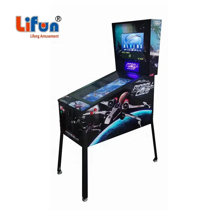 Guangzhou Cheap Retro 32" LCD 66 game 180 3D Video Games Coin Operated Arcade Virtual Pinball Machine Fgame Sale