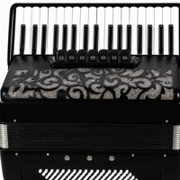 Accordéon professionnel de scène 37 touches 80 basses, piano, anches italiennes, 7+3 registres, vente en gros usine