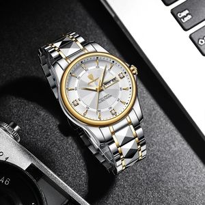 Montre de luxe pour hommes montres à Quartz mode acier calendrier étanche montres d'affaires lumineuses montre à Quartz - Product Image 5