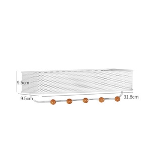 Étagères flottantes en maille métallique, 10 pièces, décoration murale, <span class=keywords><strong>porte</strong></span>-serviettes, <span class=keywords><strong>porte</strong></span>-clés, <span class=keywords><strong>cintre</strong></span> à 5 crochets, supports de rangement - Product Image 5