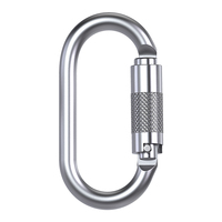 Venta al por mayor SGM8102B 35kN Tipo ovalado Tornillo de acero Cerradura Puerta Escalada en roca Seguridad Hardware al aire libre Altura trabajo Rescate Mosquetón