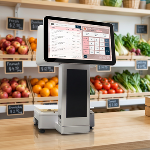 เครื่องชั่ง POS แบบหน้าจอคู่ขนาด 15.6 นิ้ว พร้อมเครื่องพิมพ์ ระบบสัมผัสแบบ Capacitive รองรับ Android/Windows ระบบแคชเชียร์ออลอินวัน - Product Image 1