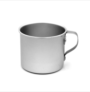 Tazas de aluminio para exteriores de 250 ml-280 ml con logotipo grabado a láser, asa con remaches, agarre portátil, cada una con luz de calor para senderismo - Product Image 1