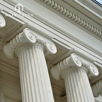 Kingseven-colonne de roche en marbre naturel sculpté, haute qualité, pour l'extérieur, verticale romaine