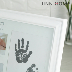 Bé bằng gỗ của tôi năm đầu tiên dấu tay và dấu chân giấy chứng nhận khung Deluxe tường inkpad dấu ấn Kit khung ảnh - Product Image 4