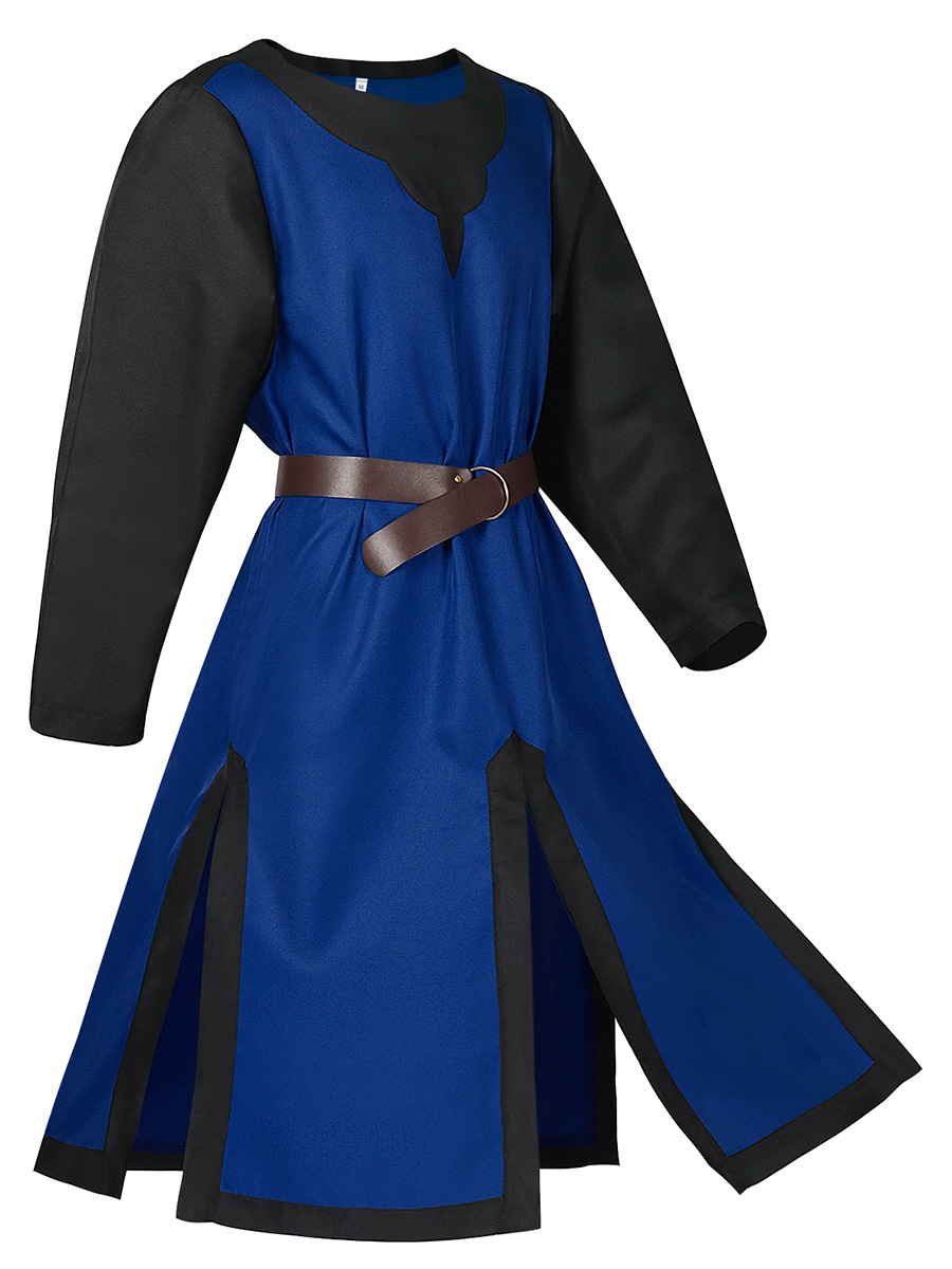 Black collar on blue background [excluding belt]
