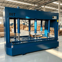 Presse hydraulique à froid 80 tonnes pour panneaux de porte en bois extra longs, basée sur des panneaux de contreplaqué/SIP 1325, pour le travail du bois