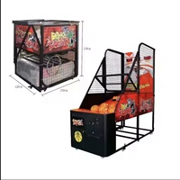 Machine de basket-ball commerciale à monnayeur, borne d'arcade électronique moderne avec tableau de scores numérique Ruike JF0028, prise US