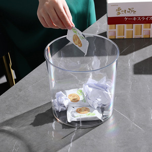 Transparent Large Trash Can For Home Bathroom Kitchen Office Use - Product Image 4