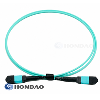Câble de raccordement MTP Femelle-Femelle UPC 12F OM3 Multimode Type B 3.0mm LSZH Aqua Fiber