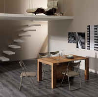 Table à manger rectangulaire moderne minimaliste, couleur personnalisable, extensible, transformable pour salle à manger