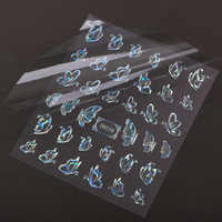 Coloré Laser Nail Art Stickers Curseurs Adhésifs et Feuilles De Transfert Wraps Décorations Colorées Des Ongles et Strass