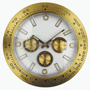 ساعات حائط حديثة معدنية كبيرة مزخرفة للمنزل مضيئة ساعة حائط ساعة حائط بتصميم زجاجي طراز الشمال كوارتز فن إبداعي - Product Image 5