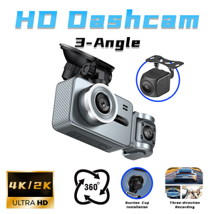 Dashcam Personalizzata 4K <span class=keywords><strong>WiFi</strong></span> con Registrazione a 3 Canali, Visione Notturna a 360 Gradi, Angolo Ampio, <span class=keywords><strong>Telecamera</strong></span> Multifunzione per <span class=keywords><strong>Auto</strong></span> con S2Q - Product Image 2