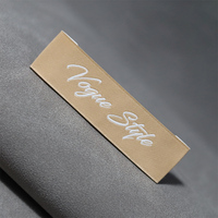 Étiquette tissée écologique, lavable, durable, en tissu, pour étiquette tissée personnalisée