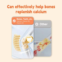 Vente en gros de capsules molles de vitamine D3 K2 MK-7 10 000 UI pour le soutien immunitaire et la santé osseuse, complément de calcium à absorption élevée