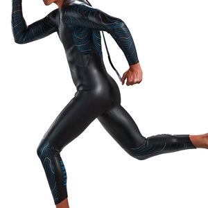 Traje de neopreno CR de manga larga para hombre y mujer, traje de baño para triatlón, piel lisa, precio de fábrica - Product Image 1