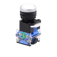 Saklar Tombol Tekan La38 10A 220v 1NO 1NC 2NO 2NC Kombinasi Momentary Push Industrial 22mm Saklar Tombol Mikro untuk Mobil/Lift