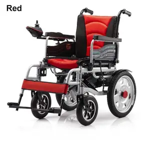 Elektrikli tekerlekli sandalye çelik çerçeve lityum pil katlanabilir