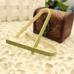Anzhu Pinzette Entwicklung Magnet Toaster Tipps Zange 16cm Bambus Einweg besteck Mini Gummi Werkzeuge Lebensmittel druck Shisha Holz - Product Image 6
