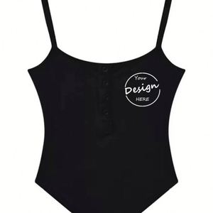 Custom Logo Printed Breathable <b>Knitted</b> Daily Casual Wear Plain Sexy Jersey Circular Hem Vest <b>Woman</b> Stringer <b>Tank</b> <b>Top</b> - Product Image 2