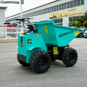 RHINOCEROS Chariot à <span class=keywords><strong>moteur</strong></span> électrique homologué CE, capacité de charge 300 kg, 4 roues, mini-<span class=keywords><strong>dumper</strong></span> de chantier, <span class=keywords><strong>brouette</strong></span> électrique - Product Image 5
