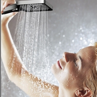 Mitigeur Pluie Thermostatique Bestseller en Stock, Set de Douche à Touches de Piano, 4 Modes 4 Sorties, Jet Doux Chromé, Préféré en Europe et Amérique
