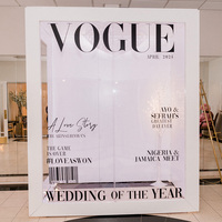 Photobooth Personnalisé en Forme de Magazine Vogue, Housse de Photobooth pour Mariage, Fête ou Événement