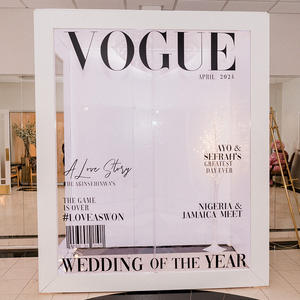 Photobooth Personnalisé en Forme de Magazine Vogue, Housse de Photobooth pour <span class=keywords><strong>Mariage</strong></span>, Fête ou Événement - Product Image 4