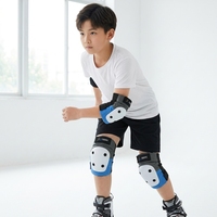 Ensemble de protections réglables en plastique pour genoux, coudes et poignets – Protection professionnelle pour le roller, le skateboard, le cyclisme (enfants et adultes)