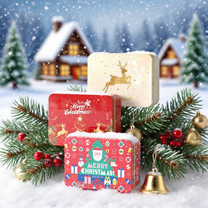 Boîtes <span class=keywords><strong>en</strong></span> fer blanc rectangulaires créatives pour Noël, épaisses, recyclables, <span class=keywords><strong>en</strong></span> métal, écologiques, de qualité alimentaire, personnalisables - Product Image 5
