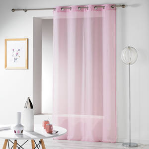 Cortina de Poliéster Rosa de 140x280 cm con Ojales - Product Image 1