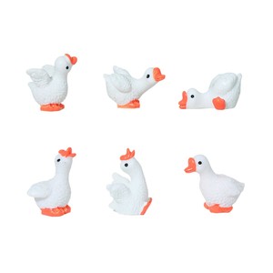Figura de Ganso de Resina Mini Lanshuo, Pico Blanco y Naranja, Decoración para Jardín, Juguete Unisex de 5 a 7 Años, Modelo - Product Image 5