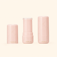 Mini tube de déodorant 5g/7g, contenant vide en plastique PP à mécanisme rotatif, emballage personnalisé pour baume parfumé solide avec logo estampé or