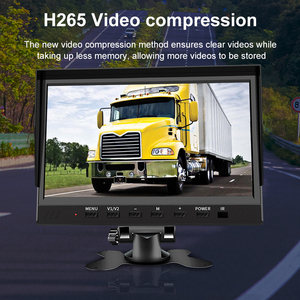 7 inch AHD 2CH/4CH xe có dây trở lại hệ thống camera với chia màn hình an ninh giám sát video DVR Xe ghi âm - Product Image 4