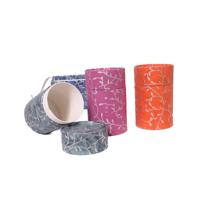Ensemble de 3 coffrets cadeaux élégants de qualité supérieure en forme de cylindre en carton imprimé à la main en papier rigide, excellent pour l'emballage de cadeaux