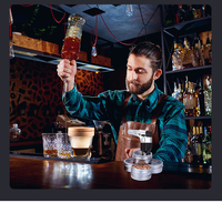 Kit de fumage de whisky de luxe WEIBU 2026 avec boîte en bois, coffret cadeau pour fumeurs d'Old Fashioned, pour pères, amis, collègues, utilisation en bar à cocktails