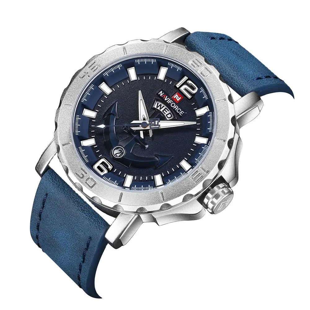 NAVIFORCE Luxury Brand Sports Watches For Men Fashion Creative Dial 3ATM Waterproof Quartz Male WristWatch Casual Clock