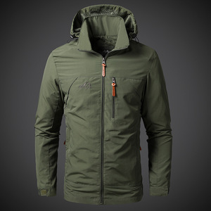 Chaqueta <span class=keywords><strong>de</strong></span> invierno para hombre, chaqueta <span class=keywords><strong>de</strong></span> tormenta bordada fina <span class=keywords><strong>de</strong></span> una sola capa, <span class=keywords><strong>tipo</strong></span> chaqueta deportiva para montañismo duro para hombre - Product Image 4