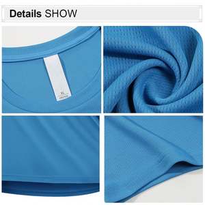 เสื้อยืดแห้งเร็วสำหรับผู้ชายเสื้อ100% โพลีเอสเตอร์สำหรับเล่นกีฬายิมพิมพ์ลายได้ตามต้องการ - Product Image 4