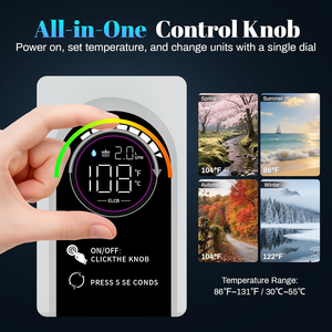 IPX4 impermeable 3.5KW ducha de agua caliente instantánea géiser <span class=keywords><strong>calentador</strong></span> de agua 110V-127V eléctrico RV Pantalla de temperatura inteligente - Product Image 5