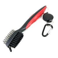 Accessoire de golf de haute qualité et en stock: brosse de nettoyage double face, vente directe à l'usine et vente en gros.