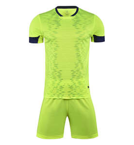 Kunden spezifische Großhandel Fußball Trikots Atmungsaktiver Stoff 100% Polyester Herren Sport Fußball Trikots Kunden spezifische Fußball Trikots - Product Image 3