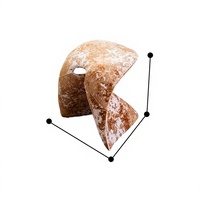 Tabouret créatif en bois de noyer massif, banc design moderne et minimaliste, forme irrégulière, pour salon, salle de thé, salle d'exposition