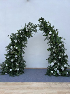 QSLH Ti321 personalizado boda Isle Flower Runner arco puerta boda arco flores <span class=keywords><strong>para</strong></span> evento entrada <span class=keywords><strong>camino</strong></span> Decoración - Product Image 6