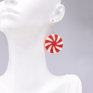 Christmas Drop Earrings Acrylic Santa Bells Snowflake Women's Gift Jewelry - Product Image 4