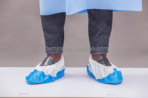 Copriscarpe in plastica monouso monouso in tessuto Non tessuto chirurgico impermeabile antiscivolo in PP CPE - Product Image 2