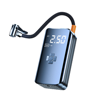 Nouveaux produits d'usine : Mini compresseur d'air portable sans fil 12V électrique rechargeable en ABS pour pneus de voiture avec affichage numérique de la pression