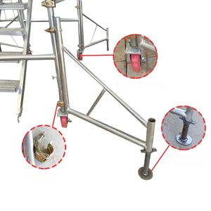 Inşaat ve bakım için galvaniz çok fonksiyonlu mobil iskele tahta eğim çerçeve dayanıklı iskele - Product Image 3